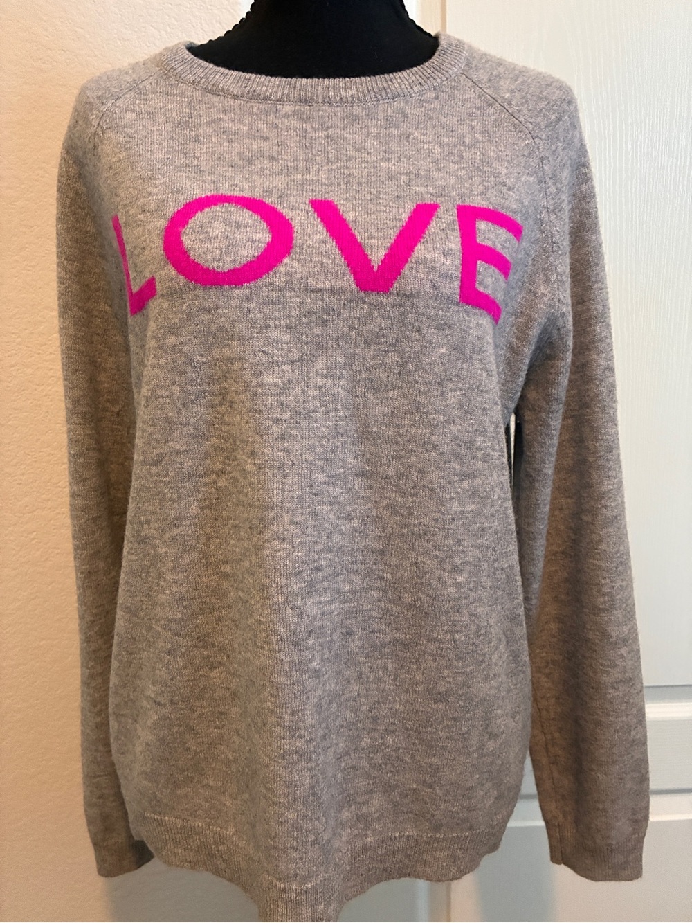Philosophy Cashmere Light Gray Crewneck Sweater